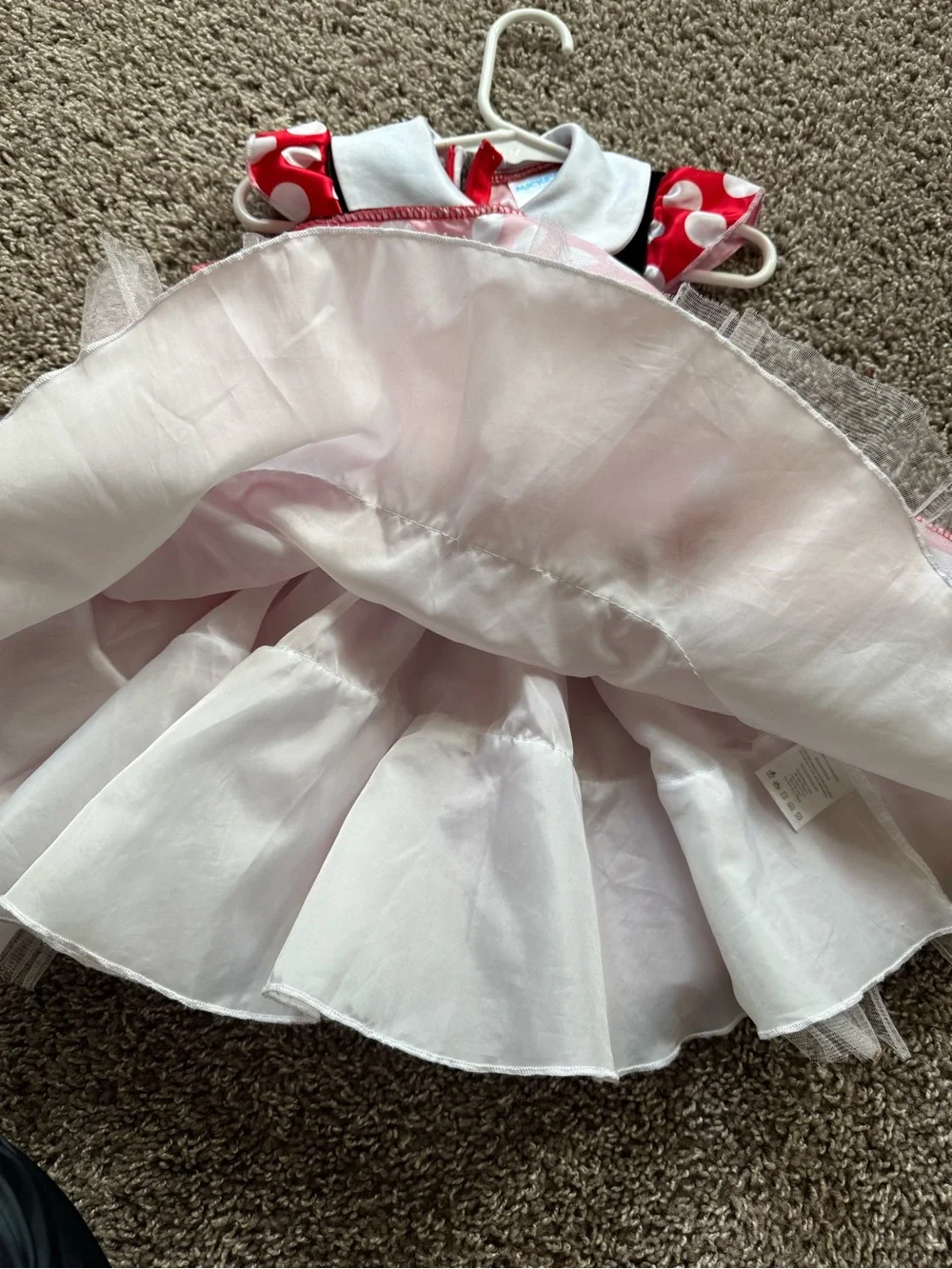 Disney Minnie Mouse Girls Costume Dress Red Polka Dot Size 2T
